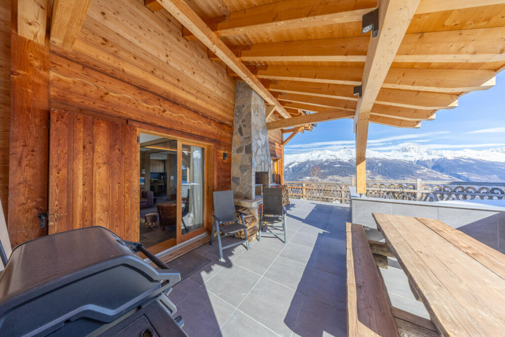 Ski dans un chalet de luxe