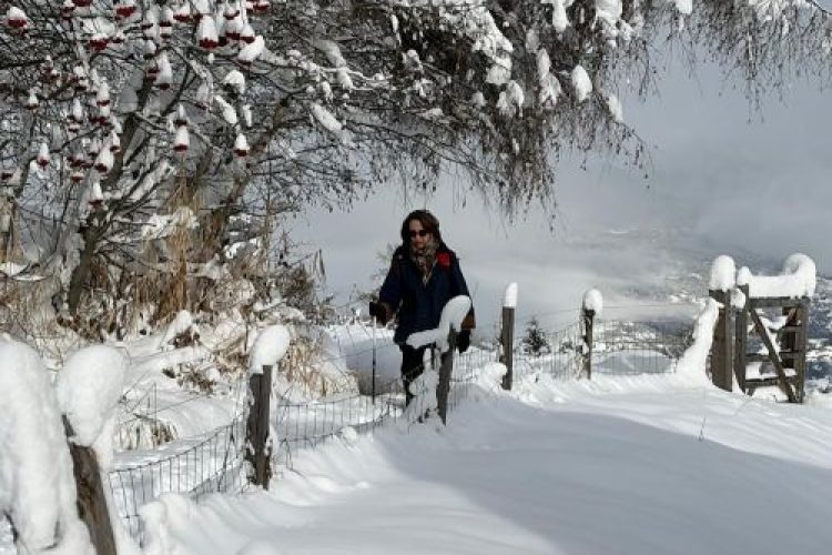 Sous la neige a Thyon